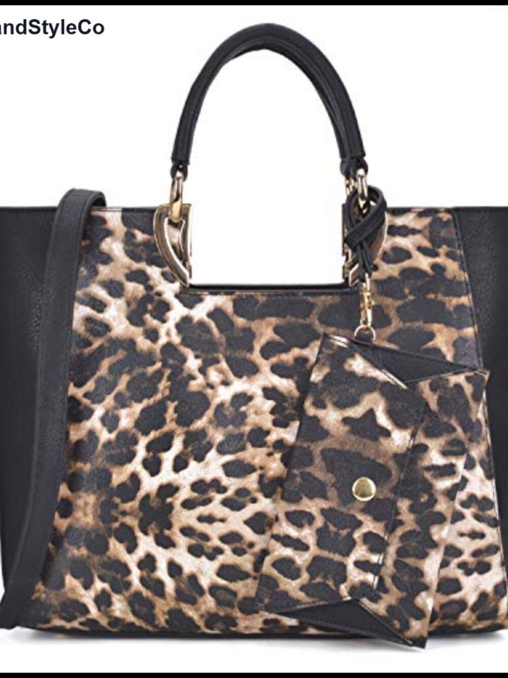 Vegan Leather Satchel Tote Purse with Wristlet Large Work Bag